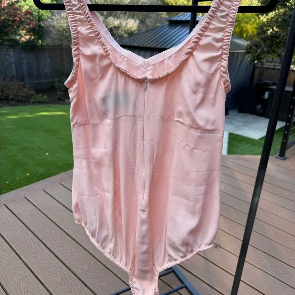 Simone Rocha Blush Pink Bodysuit – Size UK 12 (US 8) NWOT - Picture 7 of 9